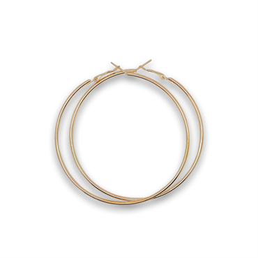 Guld Creoler Mega Size 80 mm (U)