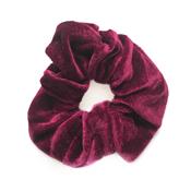 Scrunchie - Velour & elastisk - Burgundy