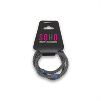 SOHO Hårelastikker - Gråblå 3 stk (U)