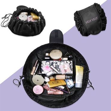 Makeup Rejse Taske - Magic Travel Pouch i Sort (U)