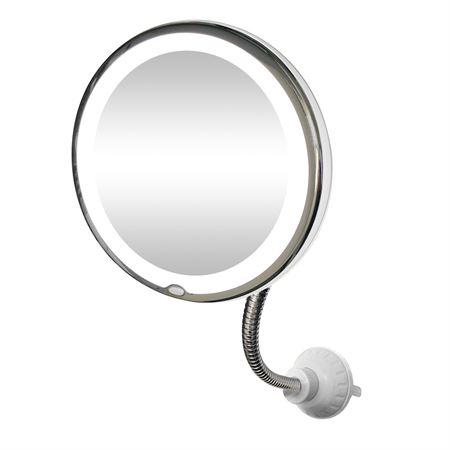UNIQ Fleksibel Spejl med LED lys & 10x forstørrelse