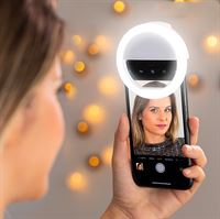 Selfie LED light ring til smartphones - genopladelig