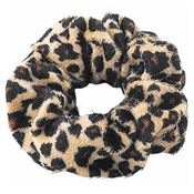Scrunchie - Velour & elastisk - Leopard