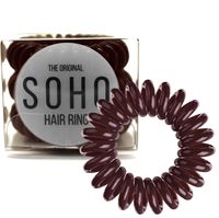 SOHO® Spiral Hårelastikker, CHOCOLATE BROWN - 3 stk