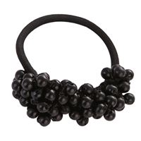 SOHO Mila hårelastik med sorte perler - No 6278