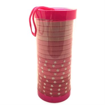 SOHO® Tube Pink Star hårelastikker - 20 stk