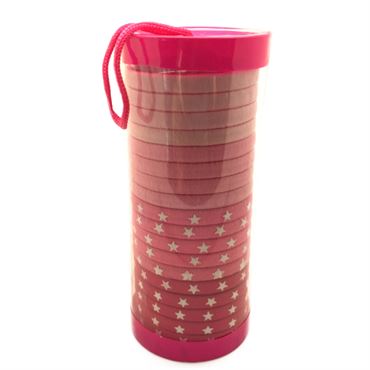 SOHO® Tube Pink Star hårelastikker - 20 stk