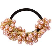SOHO Mila Hårelastik med rosa perler - No 6277-2