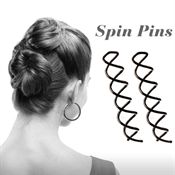 Spin Pins sort 2 stk