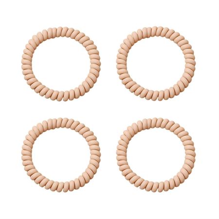 SOHO Wave Spiral Hårelastikker - Cream