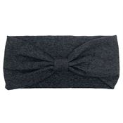 SOHO Hæklet turban hårbånd - Mørkgrå  (U)
