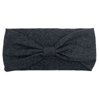 SOHO Hæklet turban hårbånd - Mørkgrå  (U)