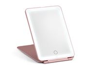 UNIQ Foldbart genopladeligt LED spejl - Vanity Travel Mirror - Pink