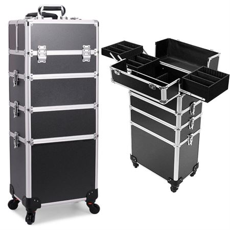 UNIQ XL Makeup/Negle Trolley 4-i-1 Classic - Sort