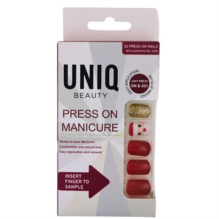 UNIQ Click On / Press On Manicure Negle - Christmas - 24 stk