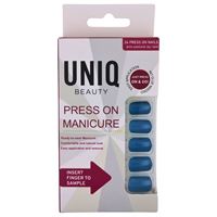 UNIQ Click On / Press On Manicure Negle - Navy Blue - 24 stk