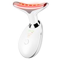 UNIQ Lysterapi massage-enhed – 7-farvet LED, varme & massage til opstramning af ansigt, nakke og hals