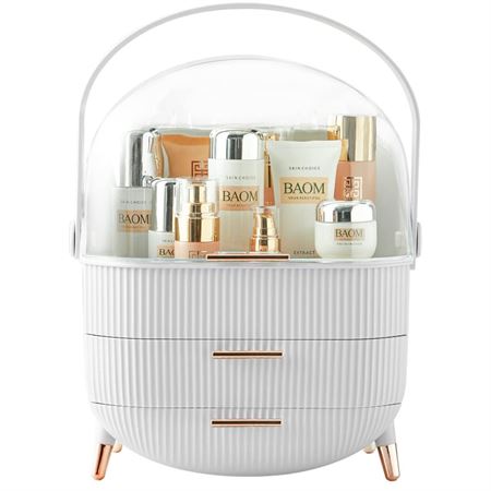 UNIQ Retro Makeup Box Organizer - Hvid