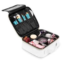 UNIQ makeup rejsetaske - Toilettaske / Kosmetiktaske til alt dit makeup - White